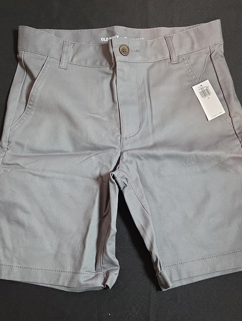 Old Navy Kid's Light Gray Flat-Front Shorts